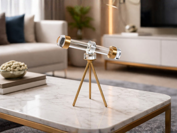 Crystal Telescope Decor Piece