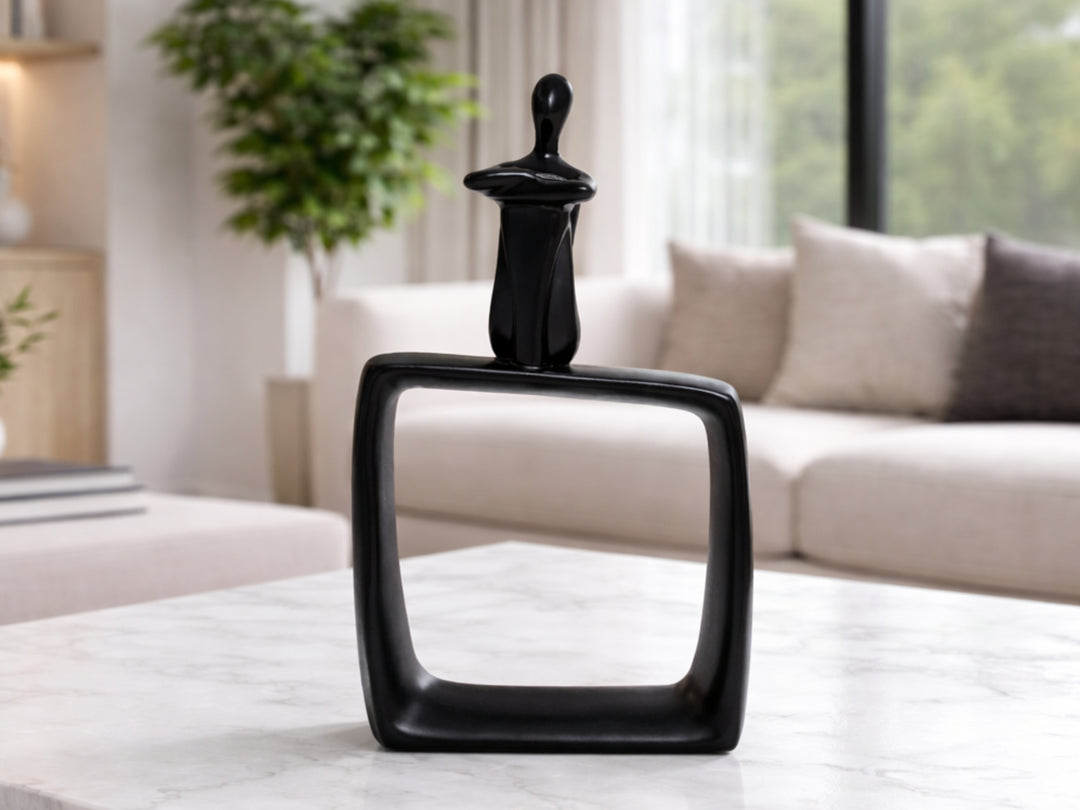 Black Ceramic Abstract Art