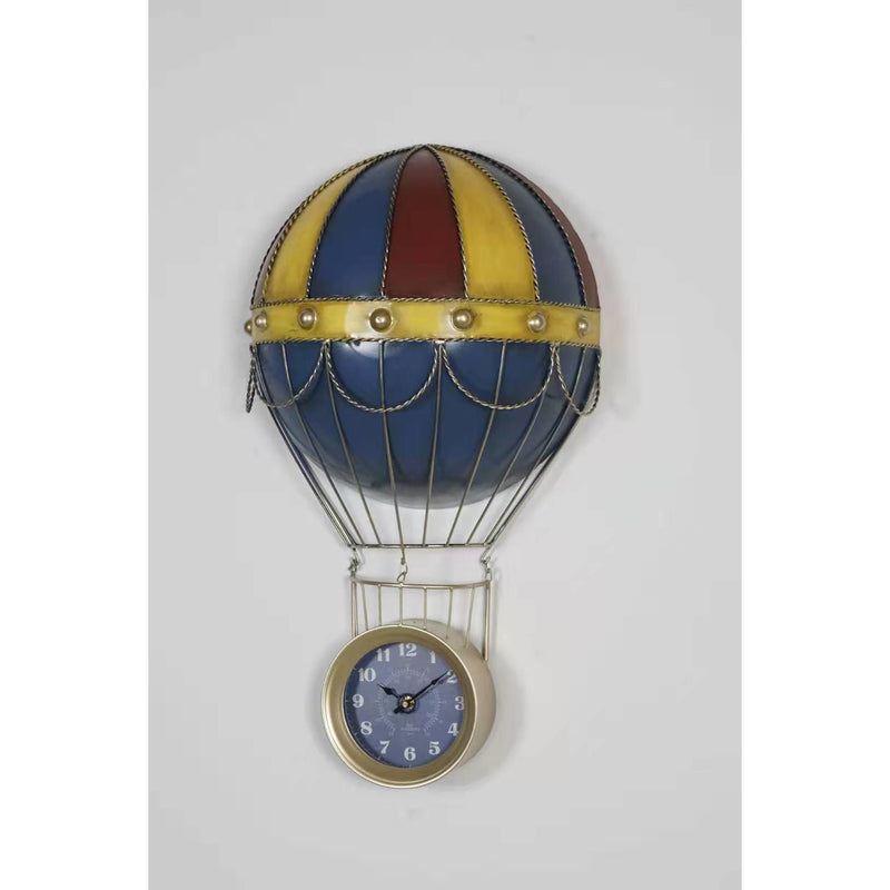 Air Balloon Vintage  Iron Wall Clock, 70cm