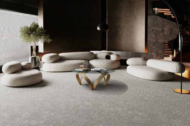 Alberta Glass Top Coffee Table with Golden Metal Base