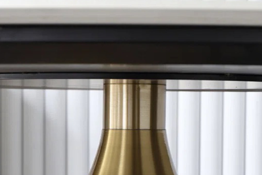 Amara Pedestal Marble Dining Table