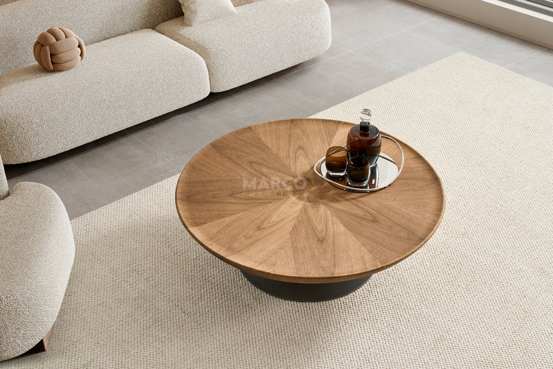 Amazon Coffee Table with Glass Top Side Table (Set of 2)