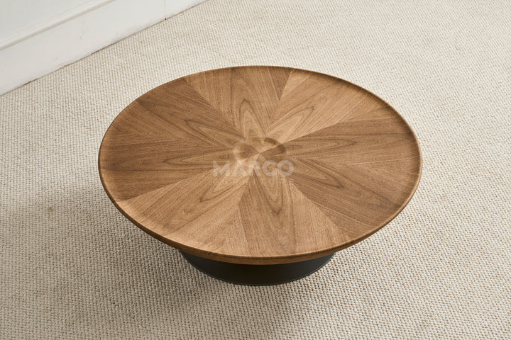 Amazon Coffee Table with Glass Top Side Table (Set of 2)