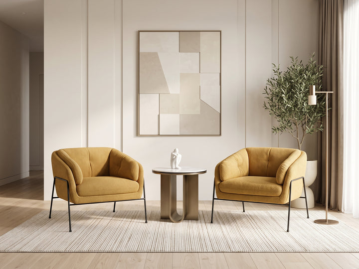 Amelia Fabric Accent Chair – Modern Lounge Chair