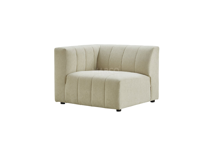 Green sofa on a white background