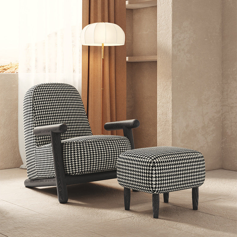 Apollo Houndstooth Accent Arm Chair