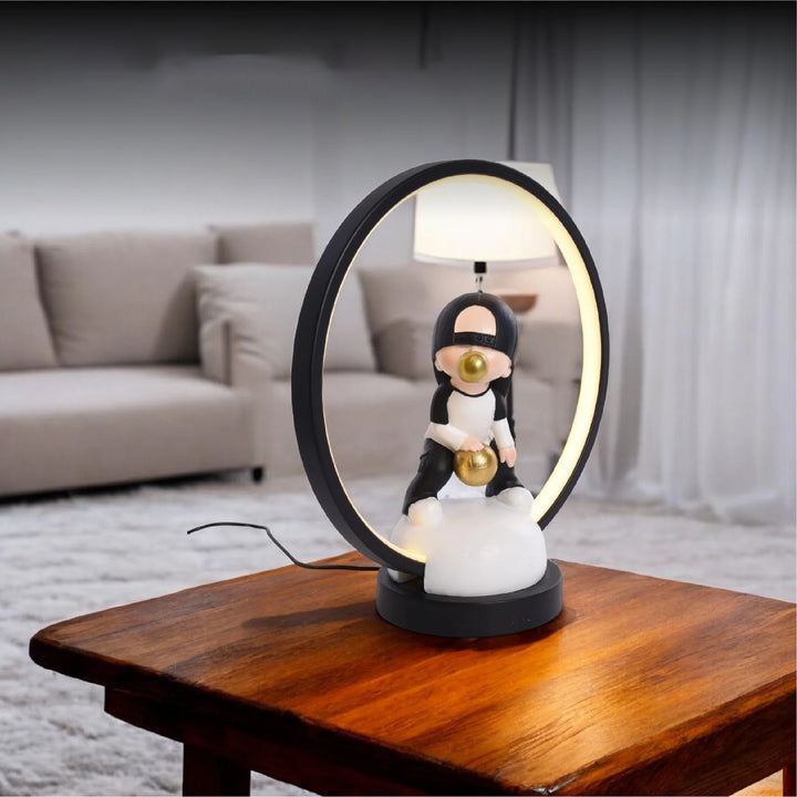 Resin Bubble Boy Table Lamp with USB Cable