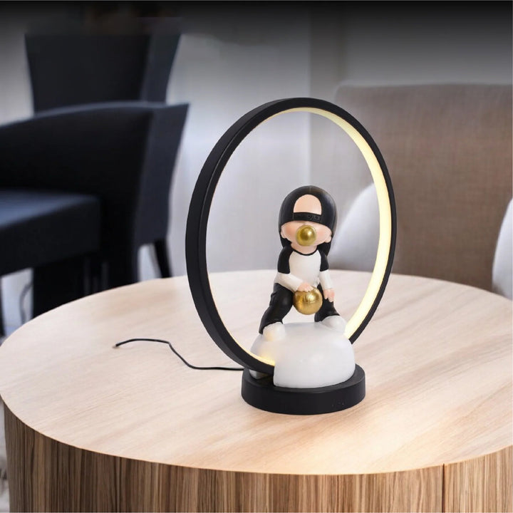 Resin Bubble Boy Table Lamp with USB Cable
