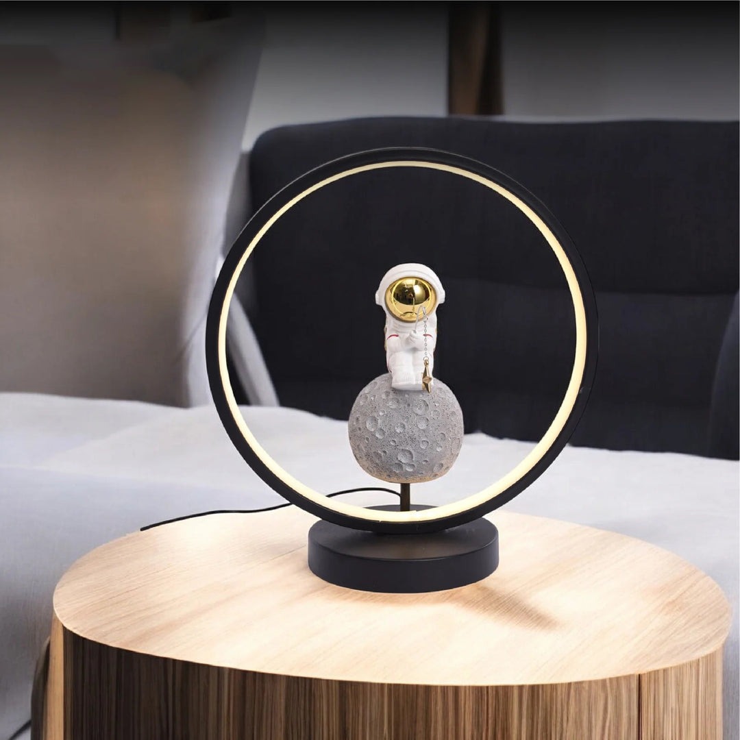 Resin Astronaut Table Lamp with USB Cable