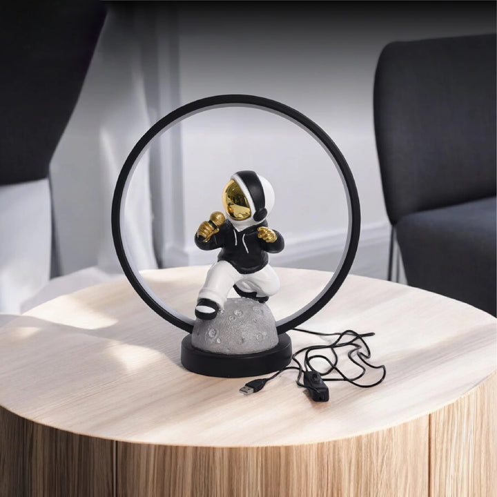 Resin Astronaut Table Lamp with USB Cable