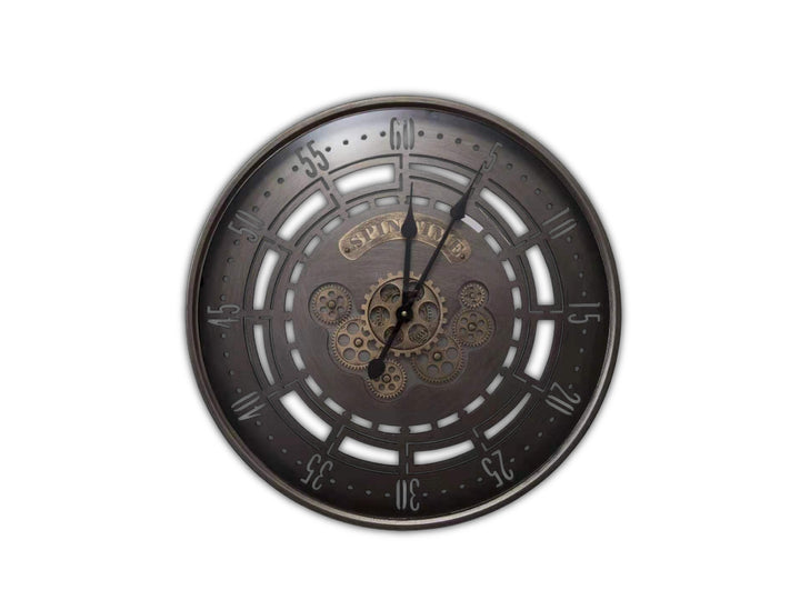 Vintage Moving Cogs Clock