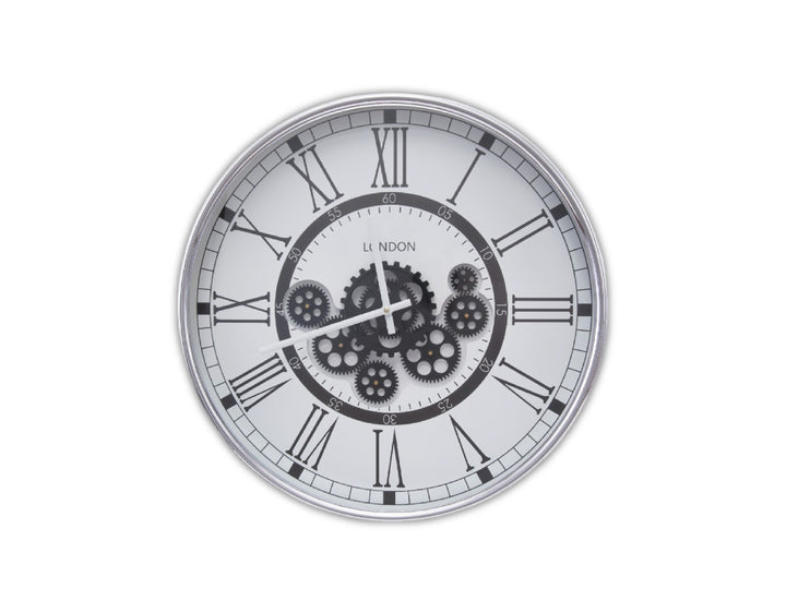 Round Moving Cogs Wall Clock (59cm)