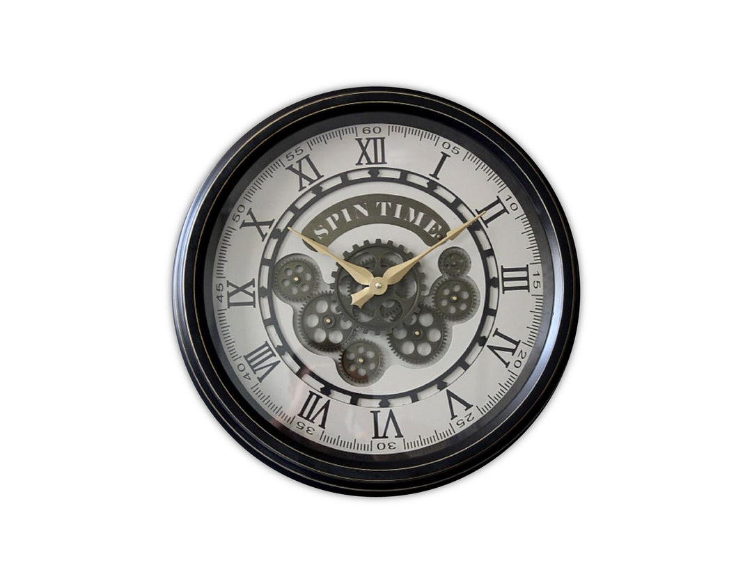 Spin time Moving Cog Wall Clock (50cm)