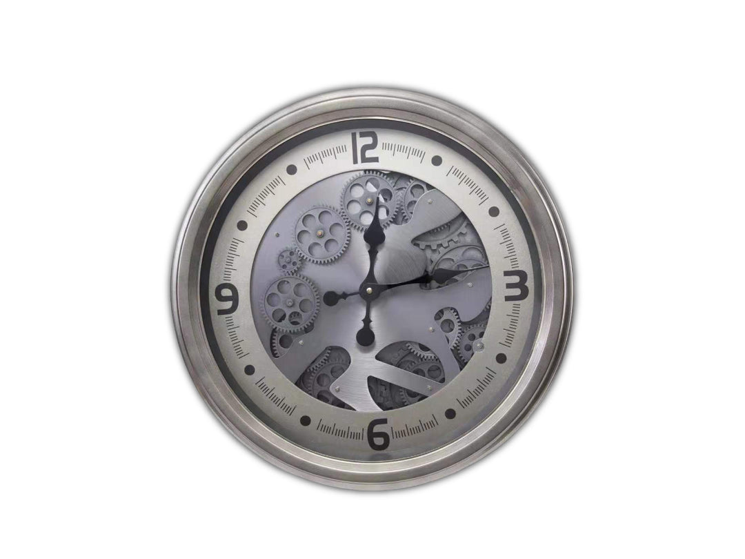 Vintage Moving Cogs Wall Clock