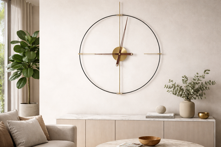 Axis Open-Frame Large Hanging Wall Clock (60cm)