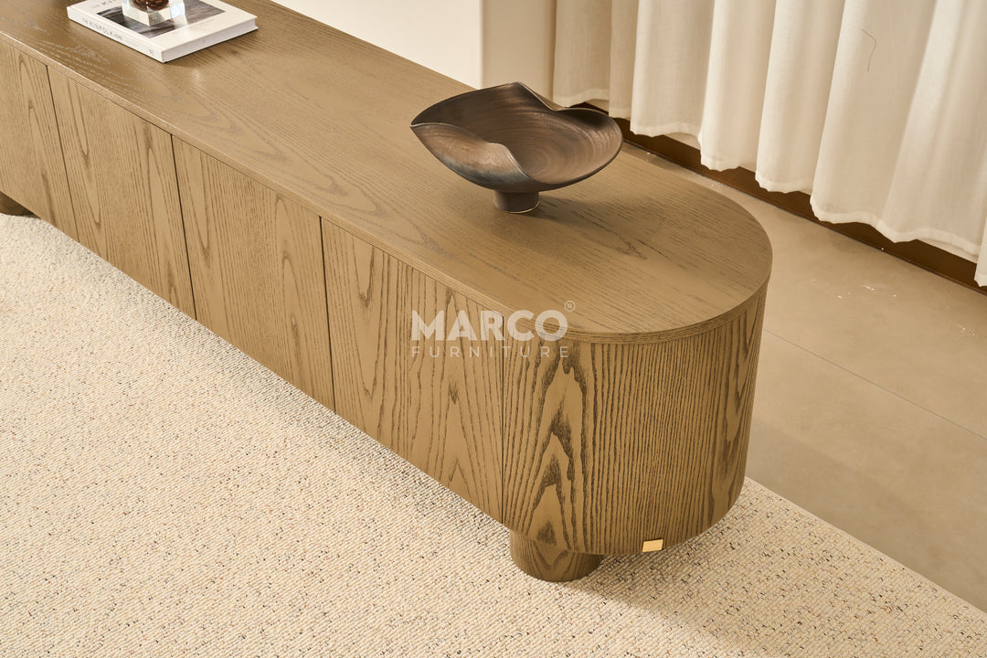 Bella Tavola Ash Veneer Entertainment Unit with Storage