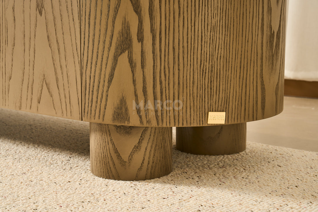 Bella Tavola Ash Veneer Entertainment Unit with Storage