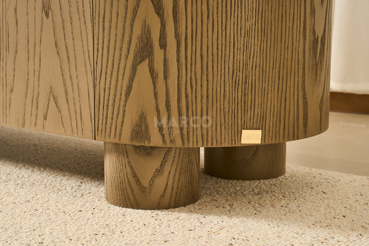 Bella Tavola Ash Veneer Entertainment Unit with Storage