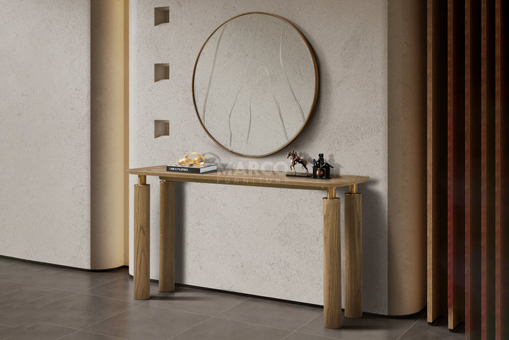 Bella Tavola Ash Veneer Narrow Console Table