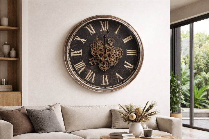Blacksmith Roman Gear Wall Clock (60cm)