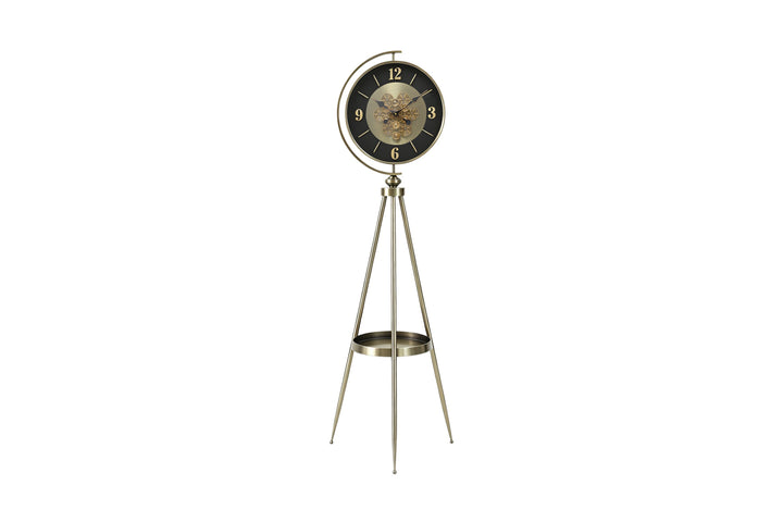 Bristol Tripod Floor Clock – Vintage Brass Standing Clock (164cm)