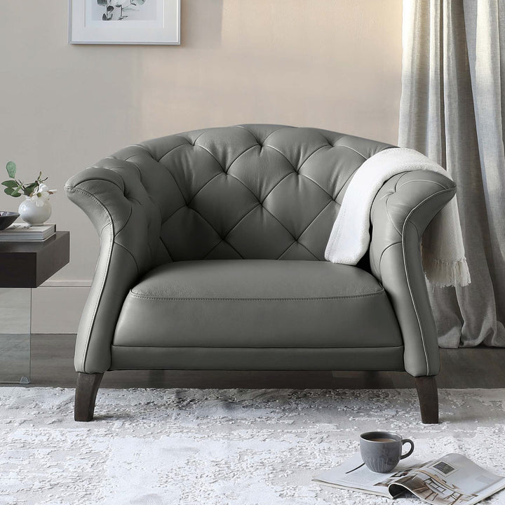 Brixton Chesterfield Leather Sofa – Tufted Design