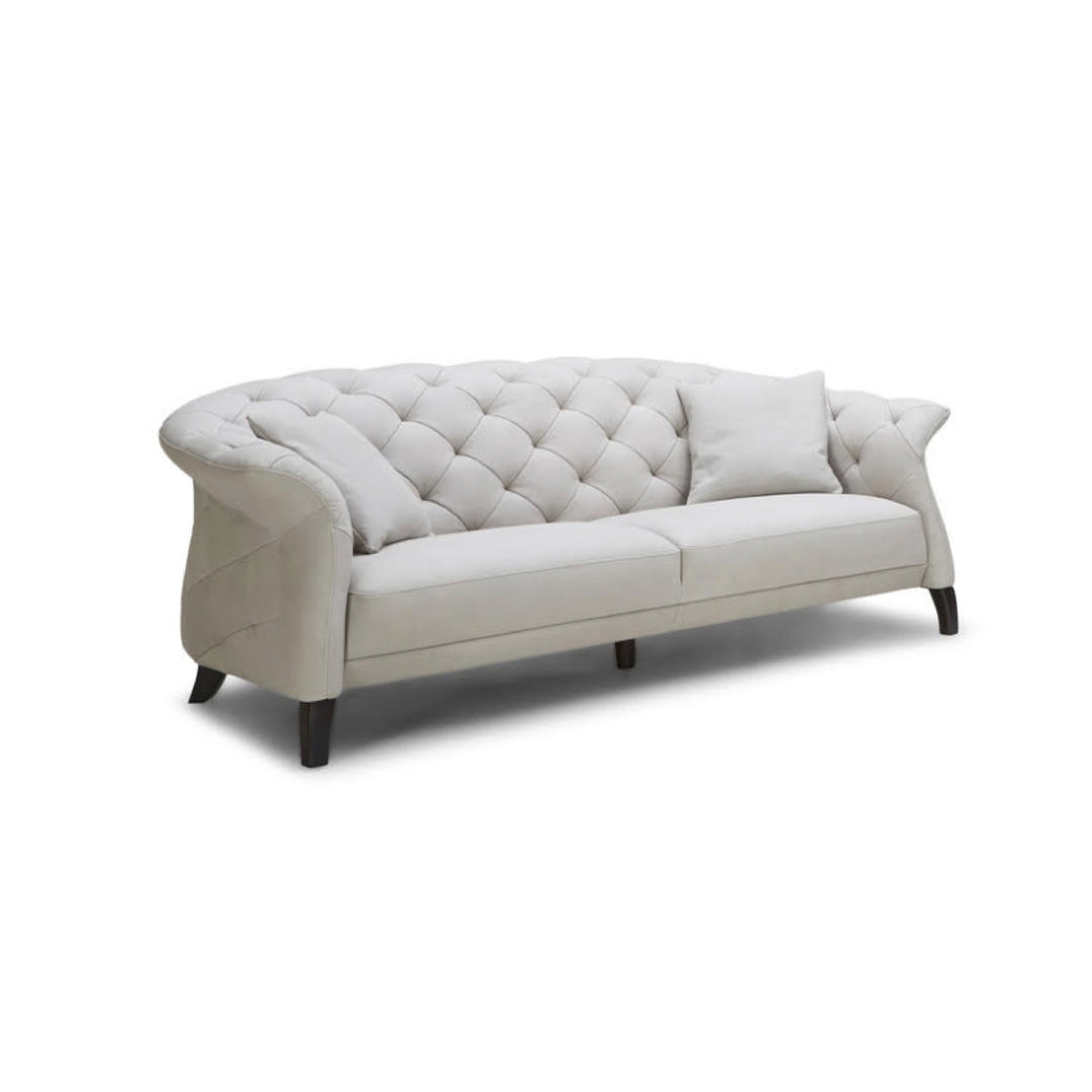 Brixton Chesterfield 2-Seater Leather Sofa – Tufted Design