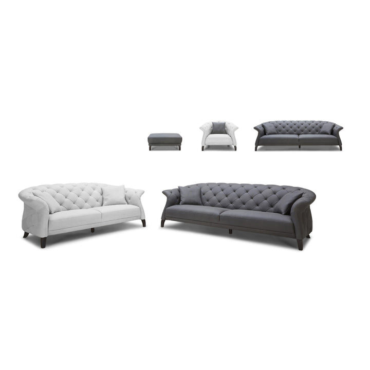 Brixton Chesterfield 2-Seater Leather Sofa – Tufted Design