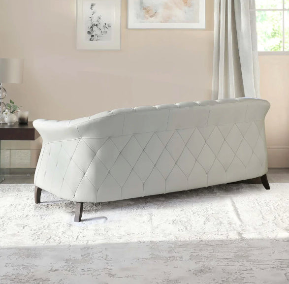 Brixton Chesterfield 2-Seater Leather Sofa – Tufted Design