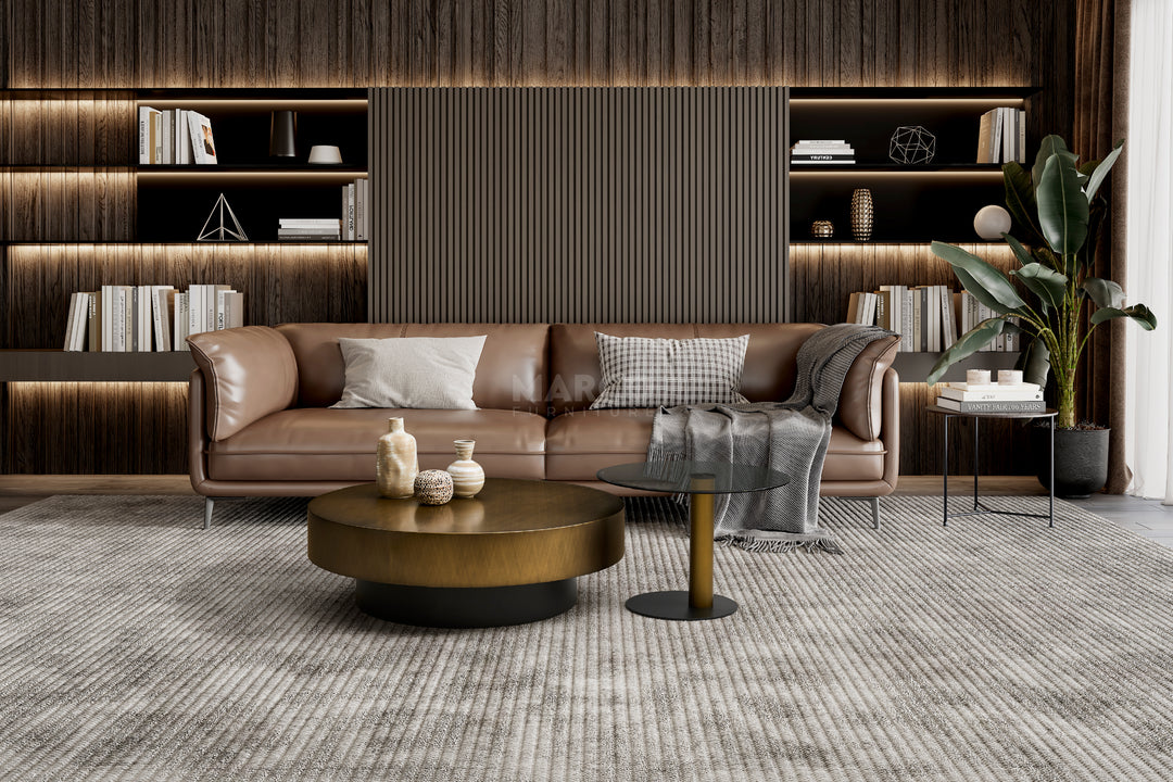 Cassidy Nesting Coffee Table Set with Tempered Glass Top Side Table