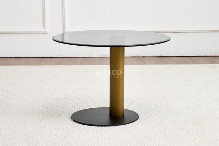 Cassidy Nesting Coffee Table Set with Tempered Glass Top Side Table