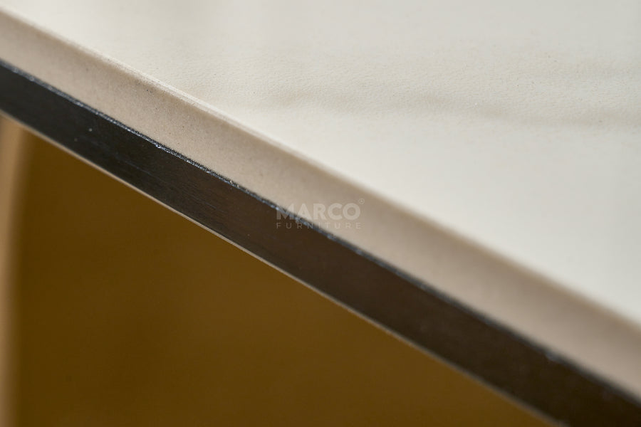 Catalina Sintered Stone Dining Table with Rounded Corners