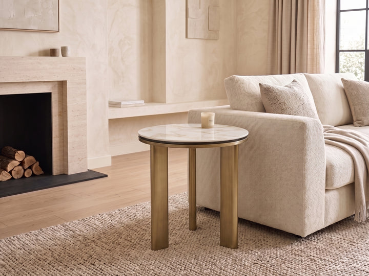 Catalina Sintered Stone Side Table