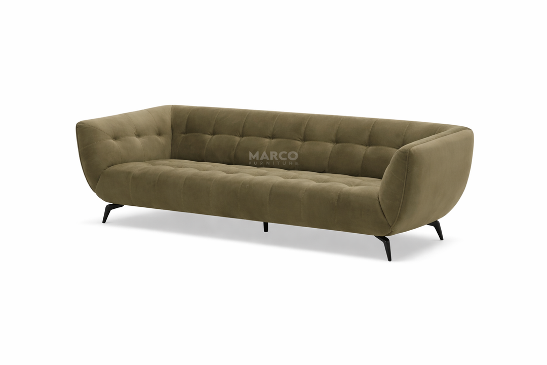 Gloria Velvet Chesterfield Sofa – Modern Velvet Couch