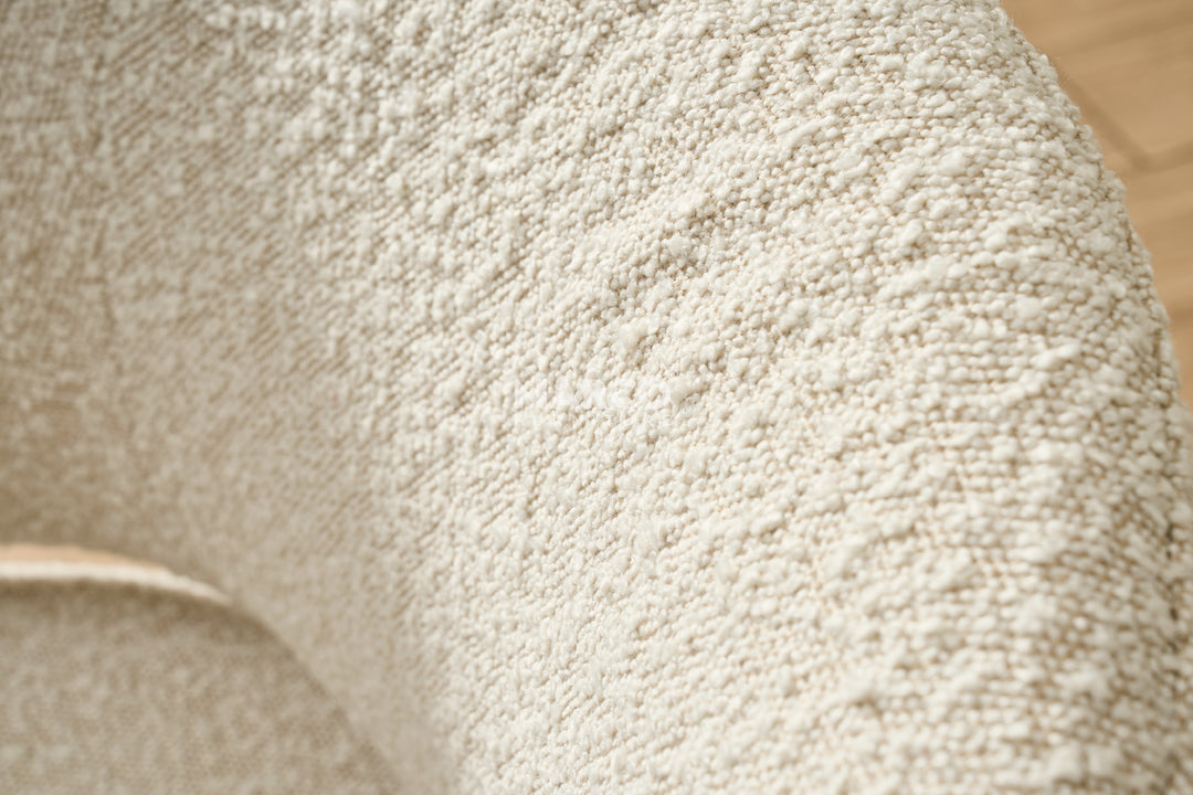 Chloe Boucle Dining Chair - Bronze Legs