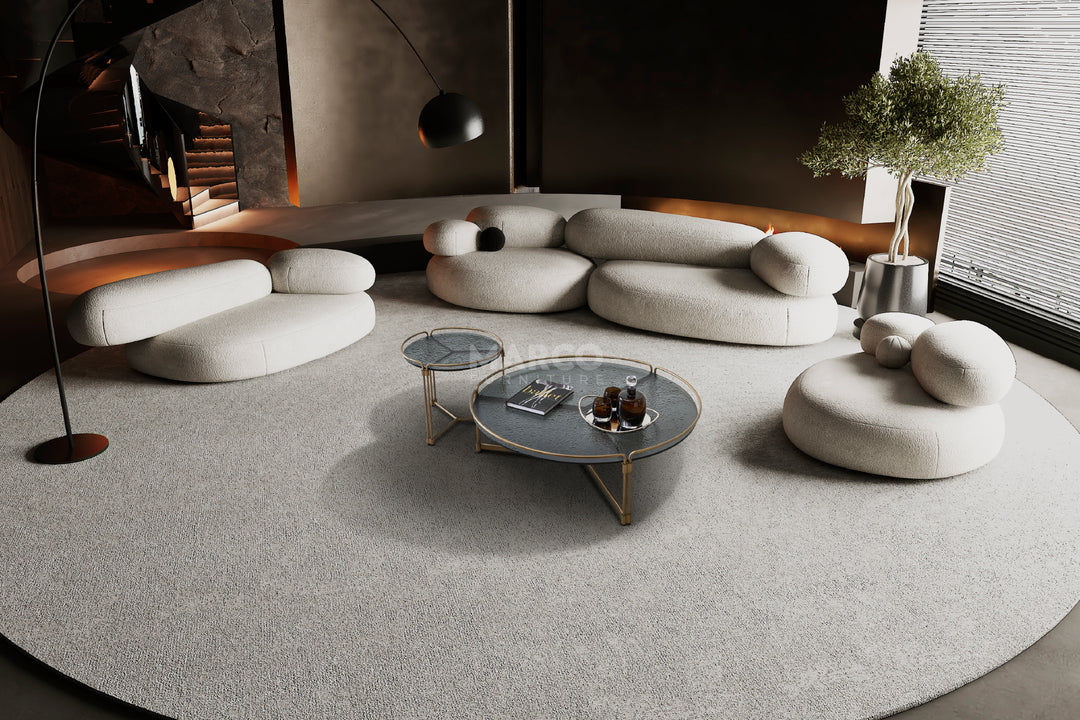 Copenhagen Ripple Glass Top Coffee Table