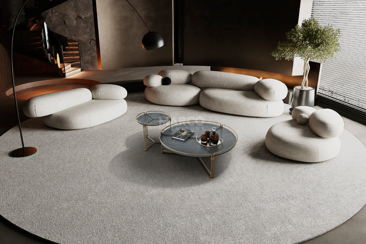 Copenhagen Ripple Glass Top Coffee Table