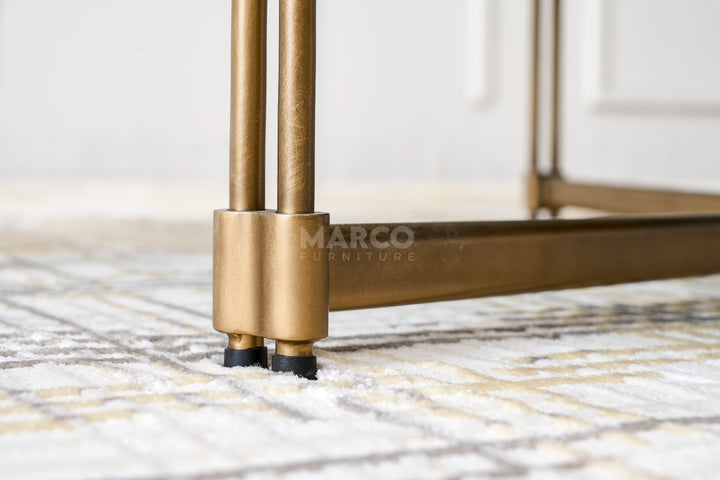 Copenhagen Ripple Glass Top Coffee Table