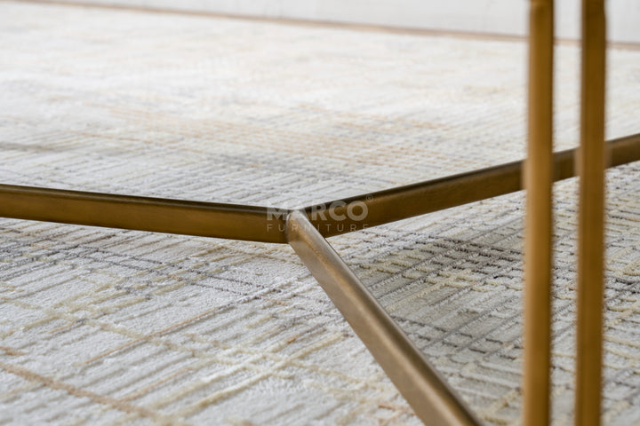 Copenhagen Ripple Glass Top Coffee Table