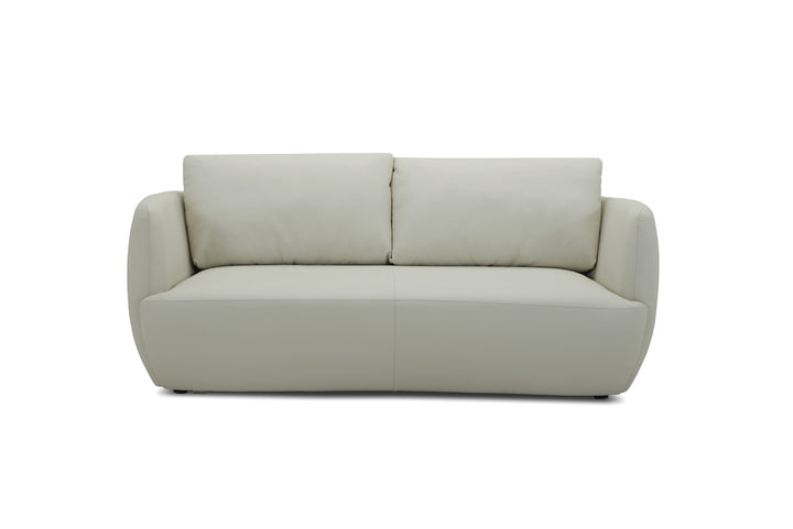 Light green sofa on a white background