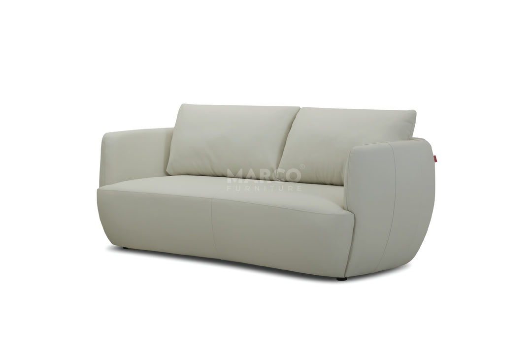 Light green sofa on a white background
