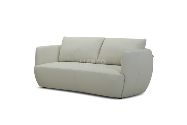 Light green sofa on a white background