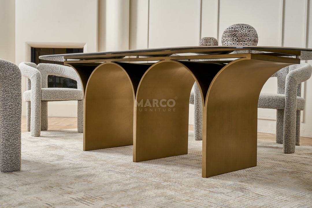 Dublin Sintered Stone Top Dining Table