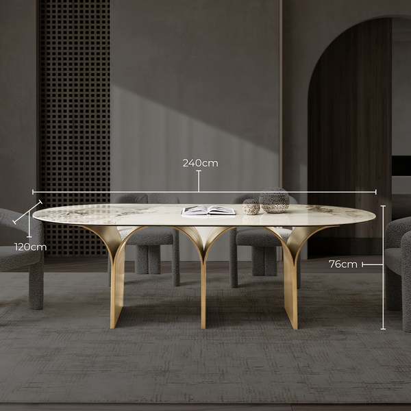 Dublin Sintered Stone Top Dining Table