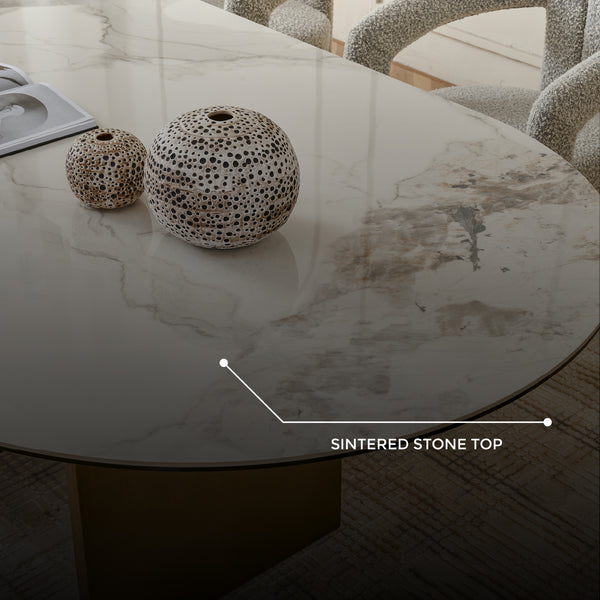 Dublin Sintered Stone Top Dining Table