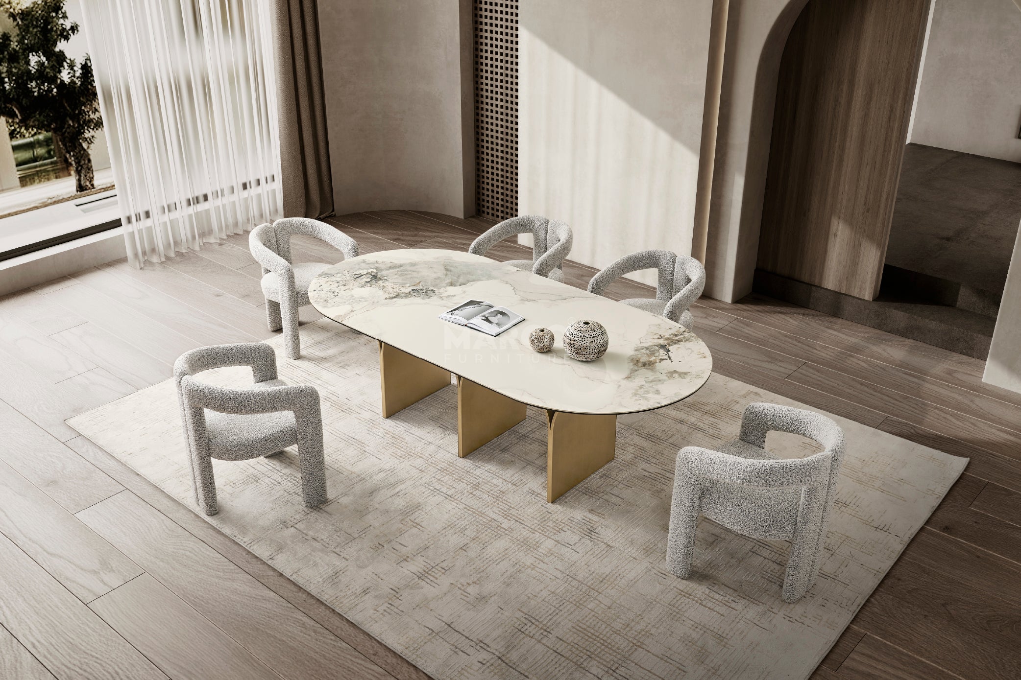 Dublin Sintered Stone Dining Table for Sale | Marco Furniture