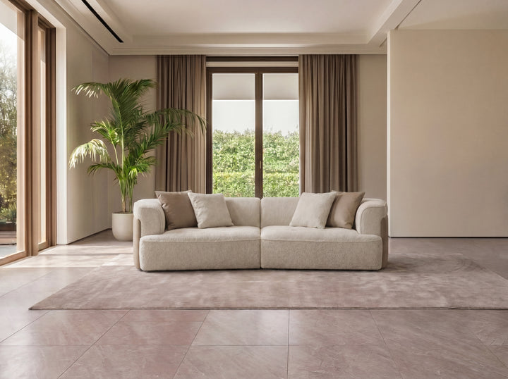 Emporium Modular Corner Lounge – Woven Fabric Chaise Lounge