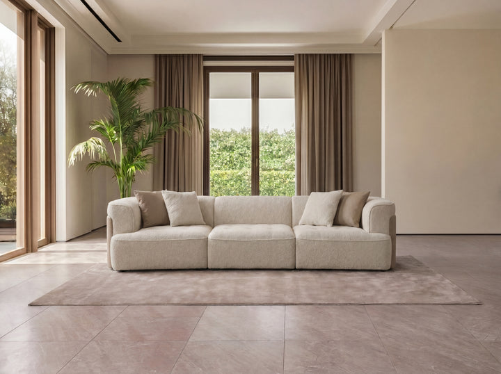 Emporium Modular Corner Lounge – Woven Fabric Chaise Lounge