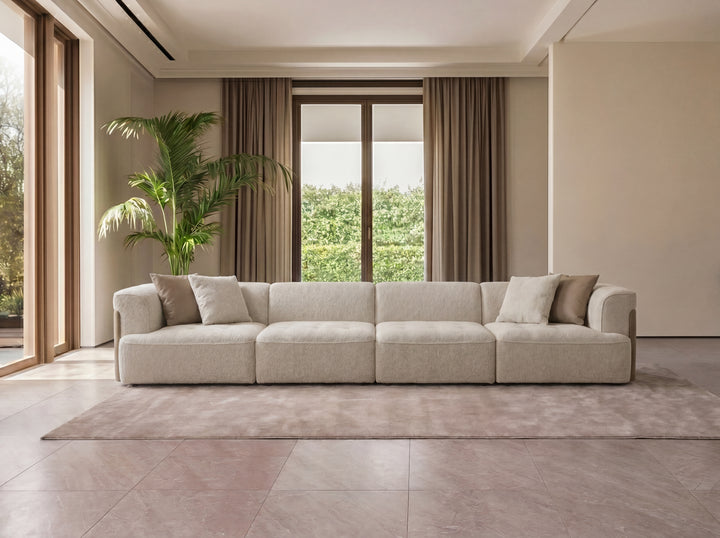 Emporium Modular Corner Lounge – Woven Fabric Chaise Lounge