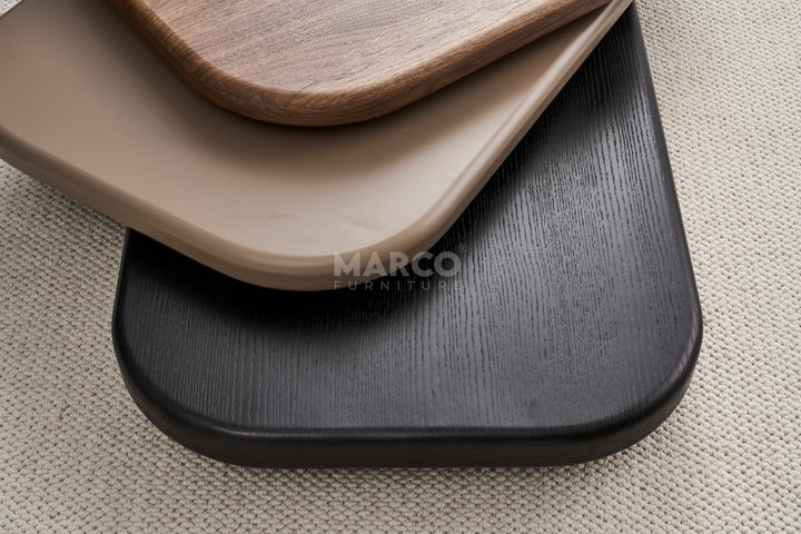 Egmont 3-Layers Stylish Coffee Table with Rotatable Top